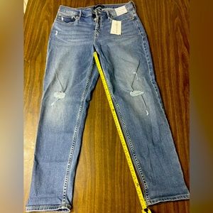 Calvin Klein 30 Mid Rise Slim Boyfriend Relaxed Distressed Women's Jeans
